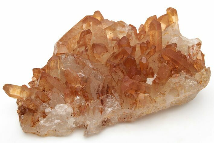 Tangerine Quartz Crystal Cluster - Brazil #229438